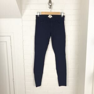 J.Crew Factory The Gigi Pant Navy Thick Stretchy Knit Skinny Pants Size 0